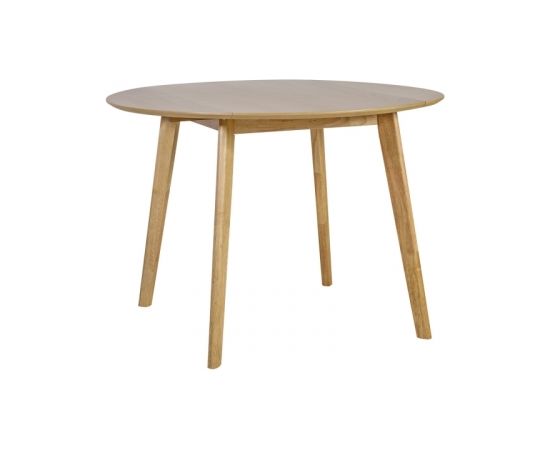 Ēdamistabas galds JAXTON D106xH75cm, galda virsma: MDF ozolkoka finierējums, kājas un rāmis: gumijas koks, krāsa: ozols