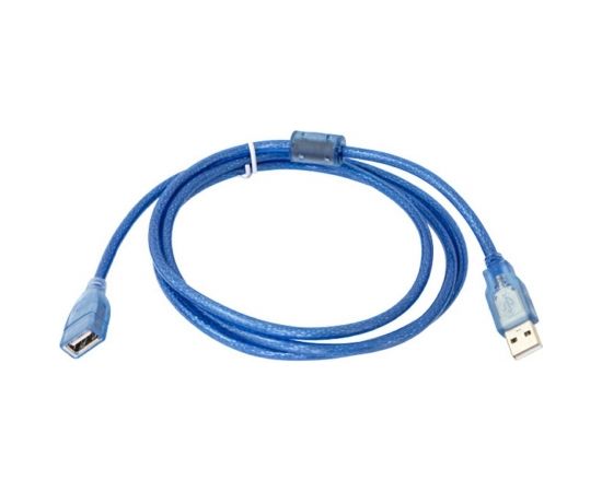 Gembird Fusion USB 2.0 pagarinātājs 1,3 m ar ferīta gredzenu (zils)