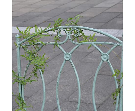 Садовый стул MINT раскладной 42x51xH90см, кованое железо, античный зеленый