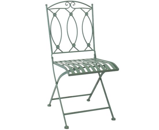 Dārza krēsls MINT saliekams 42x51xH90cm, kalts dzelzs, antīks zaļš