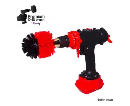 Профессиональная щетка Premium Drill Brush - жесткий, красный, Original