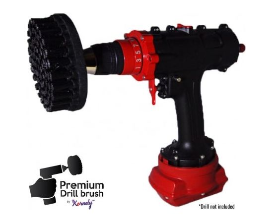 Профессиональная щетка Premium Drill Brush - очень жесткий, черный, 13цм.