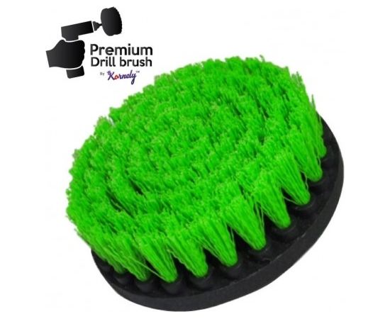 Профессиональная щетка Premium Drill Brush - средний, зеленый, 13цм.