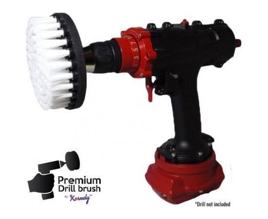 Профессиональная щетка Premium Drill Brush - очень мягкий, белый, 13цм.