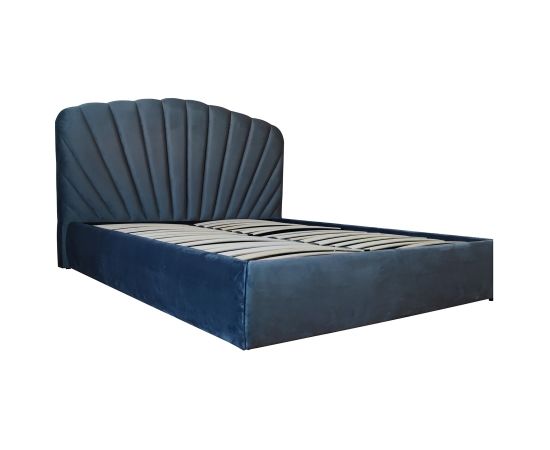 Кровать EVA 160x200cm, серый бархат