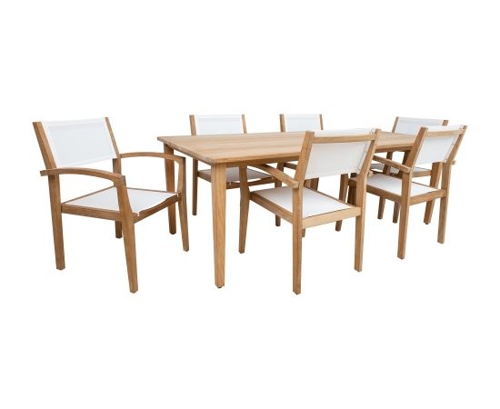 Ēdamistabas komplekts MALDIVE galds un 6 krēsli