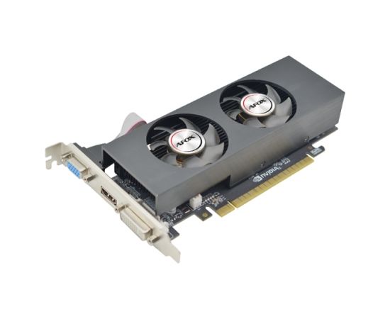 AFOX Geforce GTX750 4GB GDDR5 128Bit DVI HDMI VGA LP Dual V2 AF750-4096D5L4-V2 Grafiskās video kartes