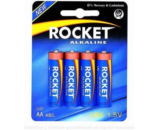 Rocket LR6-4BB (AA) Блистерная упаковка 4шт.