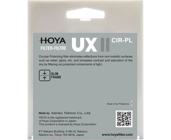 Hoya Filters Hoya filter circular polarizer UX II 72mm