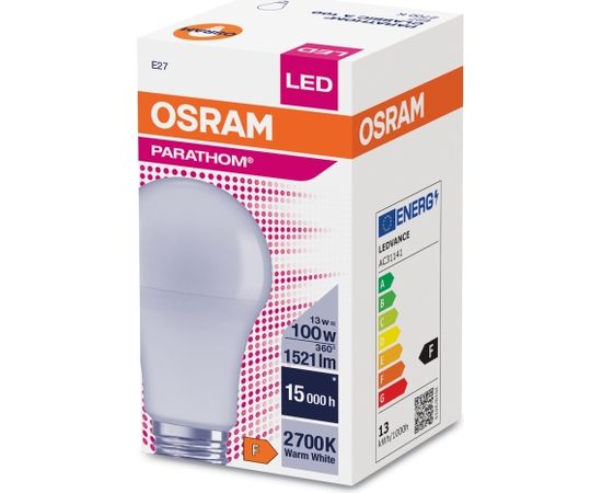 Osram Parathom Classic LED 100 non-dim 13W/827 E27 bulb