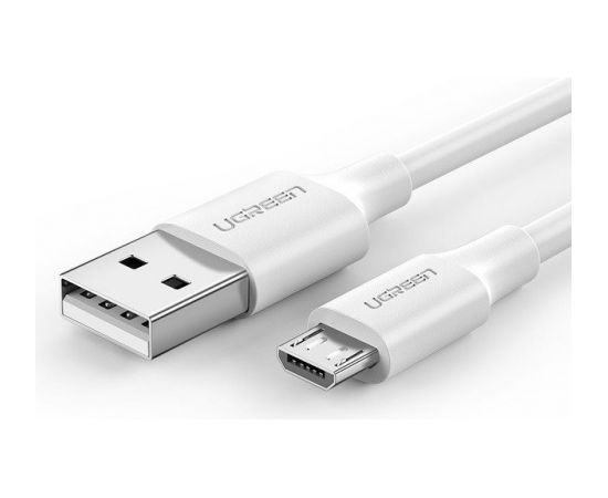 Micro USB cable UGREEN QC 3.0 2.4A 1.5m (white)