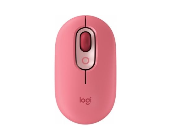 Wireless mouse Logitech POP Mouse with emoji, Pink