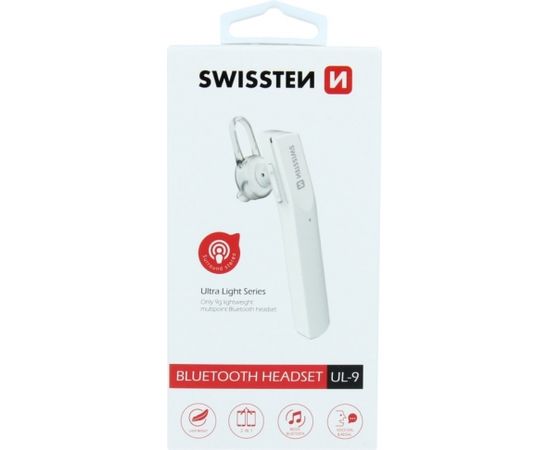 Swissten Ultra Light UL-9 Bluetooth HandsFree Наушник с Функцией MultiPoint