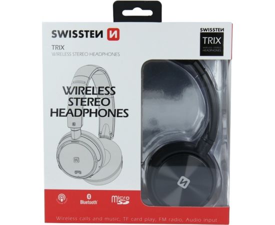 Swissten Stereo Trix Bluetooth Наушники с функциями FM / AUX / MicroSD