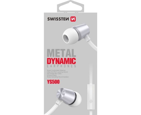 Swissten Dynamic YS500 Stereo Austiņas ar Mikrofonu un vadības pulti