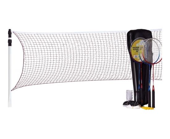 Badmintona komplekts 5W1 stabi tīkla raketes šautriņu futrālis 500 Pro Best Sporting