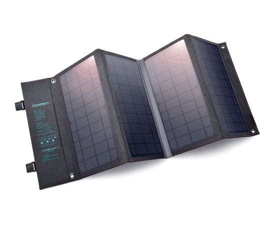 Choetech Foldable Solar Charger Solar Photovoltaic 36W Quick Charge Power Delivery USB / USB Type C (94 x 36 cm) Gray (SC006)