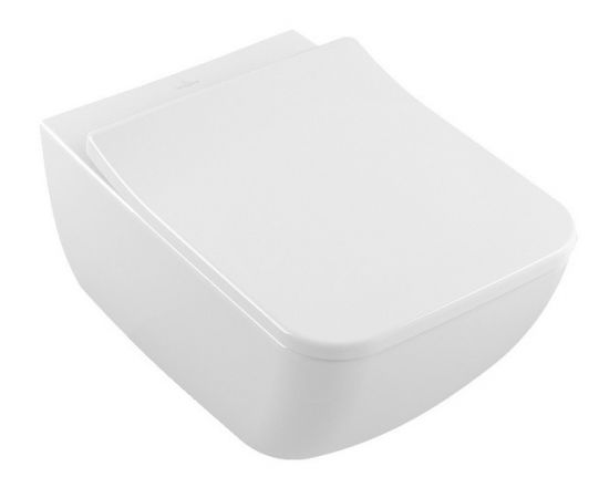 Villeroy &amp; Boch  s Venticello Rimless, stiprināms pie sienas, 375x560 mm, SupraFix, balts Подвесные