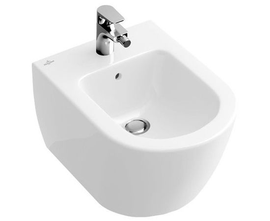 Villeroy &amp; Boch bidē Subway 2.0, stiprināms pie sienas, 370x565 mm, balts