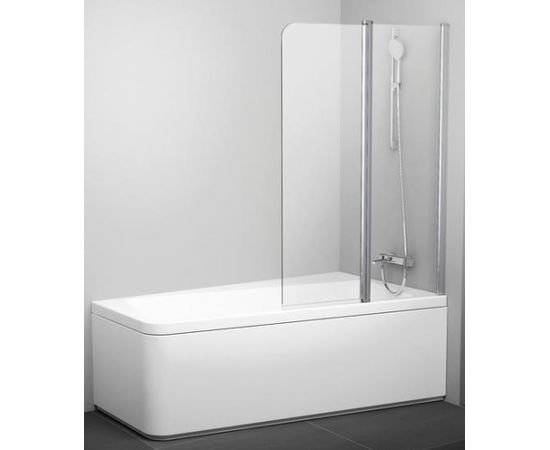 Ravak vannas siena 10CVS2, 990 mm, h=1500, kreisā puse, spīdīgs/caurspīdīgs stikls