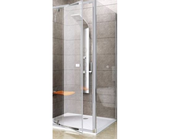 Ravak dušas siena PPS, 900 mm, h=1900, spīdīgs/caurspīdīgs stikls