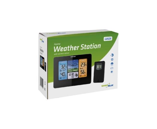 Greenblue GB526 digital weather station Black Battery