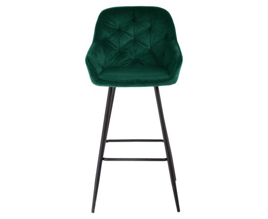 Барный стул BRITA, зеленый бархат