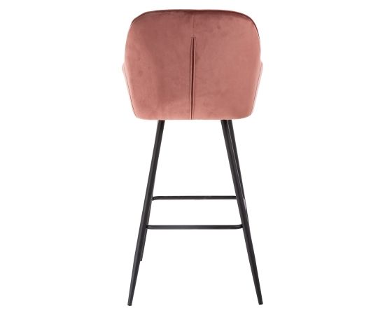 Барный стул BRITA, розовый бархат