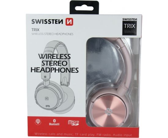 Swissten Trix Bluetooth 4.2 Наушники с функциями FM / AUX / MicroSD