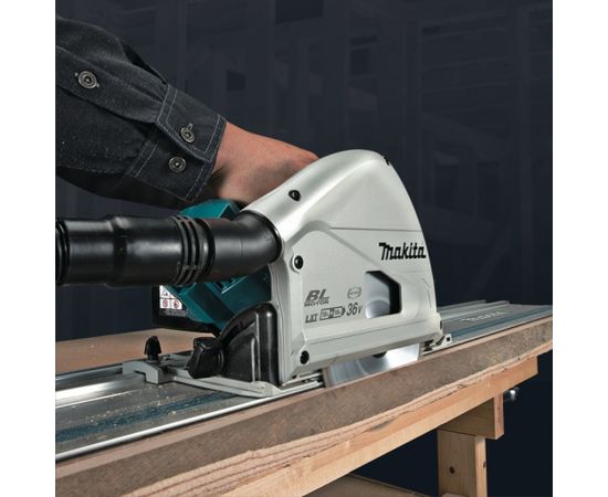 MAKITA DSP600Z Cordless Circular Saw 2x 18V LXT ADT Black, Blue