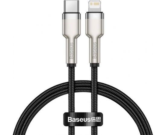 USB-C cable for Lightning Baseus Cafule, PD, 20W, 0,25m (black)