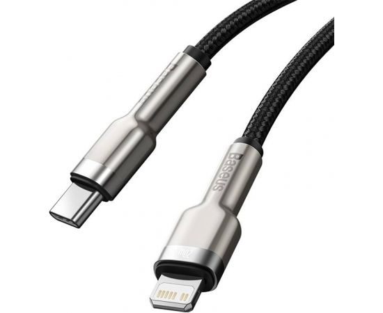 USB-C cable for Lightning Baseus Cafule, PD, 20W, 0,25m (black)