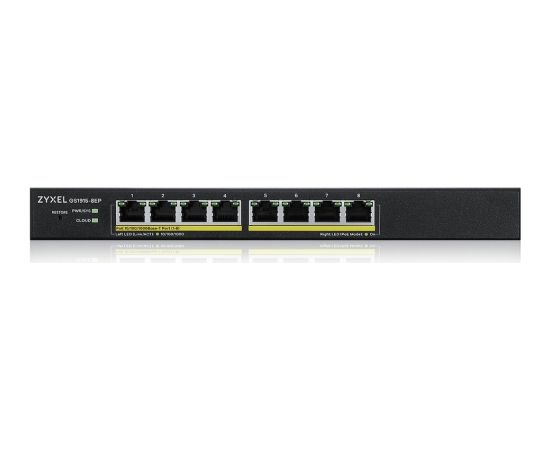 Zyxel GS1915-8EP Managed L2 Gigabit Ethernet (10/100/1000) Power over Ethernet (PoE) Black