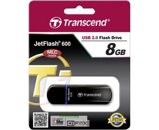 Transcend JetFlash 600       8GB USB 2.0