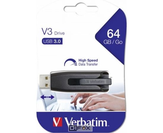 Verbatim Store n Go V3      64GB USB 3.0 grey