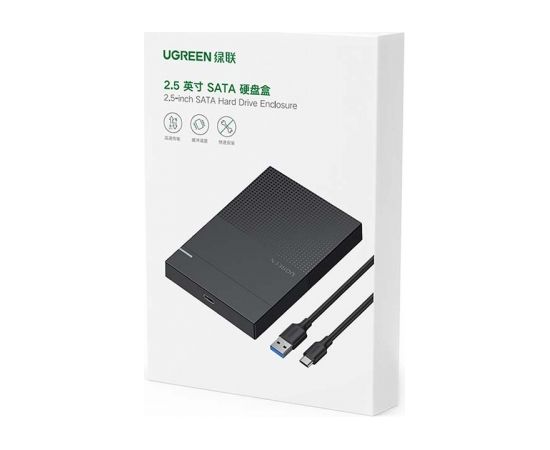 2.5" External HDD/SSD enclosure UGREEN CM471, USB-A 3.2 Gen 1 5Gbps (Black)