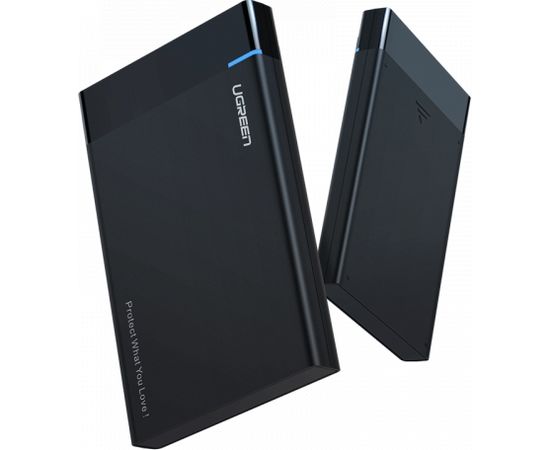 2.5" External HDD/SSD enclosure UGREEN US221, SATA 3.0, USB-C, 50cm (black)