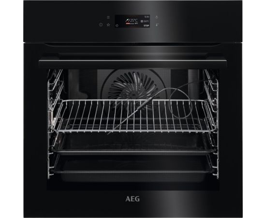 AEG BPE742380B AssistedCooking 8000.sērijas Iebūvējama cepeškrāsns 71L Melna