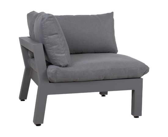 Комплект садовой мебели FLUFFY, стол, диван и 2 стула (13793 + 2x13792 + 3x13791) темно-серый Dārza mēbeļu komplekti