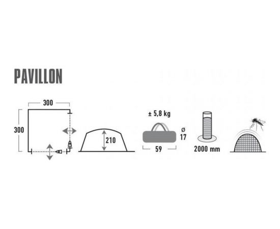 Telts High Peak Pavillon 14047