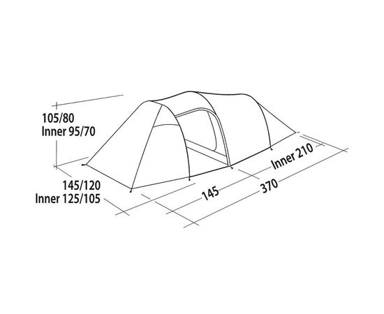 Tent Easy Camp Magnetar 200, Rustic Green
