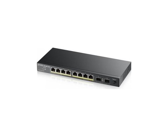 ZYXEL GS1100-10HP, UNMANAGE POE 8X GIGABIT, 2X FIBER UPLINK, 130 WATT POE V3