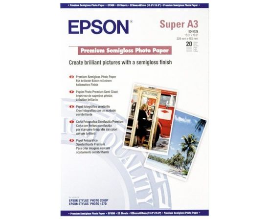 Epson Semigloss Photo Paper DIN A3+, 250g/m2, 20 sheets Epson