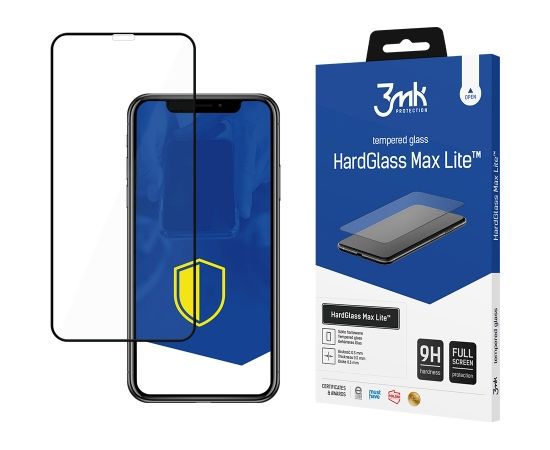 Apple iPhone 11 Black - 3mk HardGlass Max Lite™ screen protector