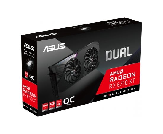 ASUS Dual -RX6750XT-O12G AMD Radeon RX 6750 XT 12 GB GDDR6