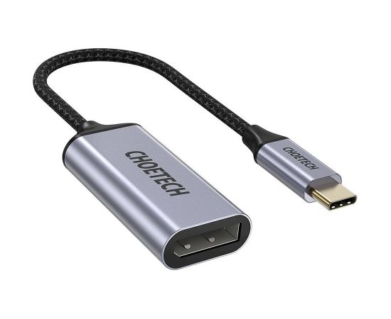 Choetech One-way Cable Adapter from USB Type C (Male) to DisplayPort (Female) 4K 60Hz 20cm gris (HUB-H11)