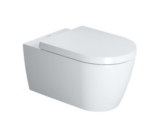 Duravit  s ME by Starck Rimless, stiprināms pie sienas, 370x570 mm, ar SC vāku, Durafix, balts