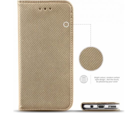 Fusion Magnet case Grāmatveida maks Xiaomi Mi 11 Lite 4G / Mi 11 Lite 5G zeltains