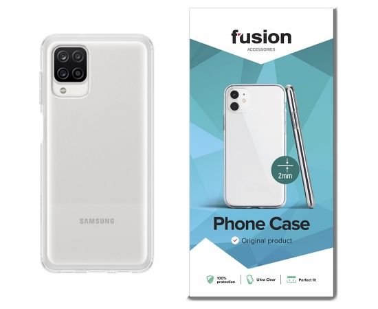 Fusion ultra clear series 2 mm силиконовый чехол для Samsung A125 Galaxy A12 прозрачный (EU Blister)