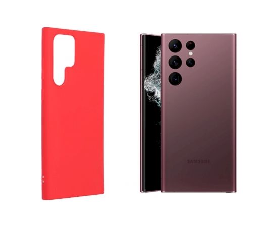 Fusion soft matte back case силиконовый чехол для Samsung S908 Galaxy S22 Ultra красный